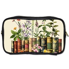 Books Flowers Book Flower Flora Floral Toiletries Bag (one Side) by Maspions