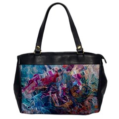 Straight Blend Module I Liquify 19-3 Color Edit Oversize Office Handbag by kaleidomarblingart