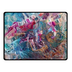 Straight Blend Module I Liquify 19-3 Color Edit Fleece Blanket (small) by kaleidomarblingart