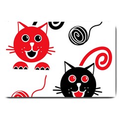 Cat Little Ball Animal Large Doormat by Maspions