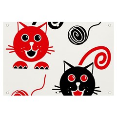 Cat Little Ball Animal Banner And Sign 6  X 4  by Maspions