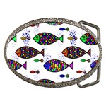 Fish Abstract Colorful Belt Buckles