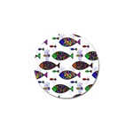 Fish Abstract Colorful Golf Ball Marker (10 pack)