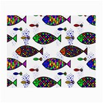 Fish Abstract Colorful Small Glasses Cloth