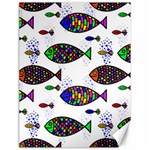 Fish Abstract Colorful Canvas 18  x 24 