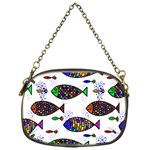 Fish Abstract Colorful Chain Purse (One Side)