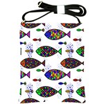 Fish Abstract Colorful Shoulder Sling Bag