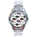 Fish Abstract Colorful Stainless Steel Analogue Watch