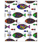 Fish Abstract Colorful Drawstring Bag (Small)