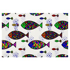 Fish Abstract Colorful Banner And Sign 6  X 4  by Maspions