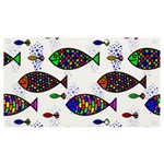 Fish Abstract Colorful Banner and Sign 7  x 4 