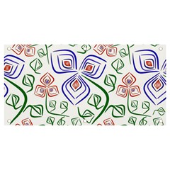 Bloom Nature Plant Pattern Banner And Sign 4  X 2  by Maspions