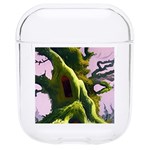 Outdoors Night Full Moon Setting Scene Woods Light Moonlight Nature Wilderness Landscape Hard PC AirPods 1/2 Case Front