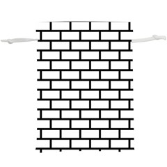 Bricks Wall Pattern Seamless Lightweight Drawstring Pouch (xl)