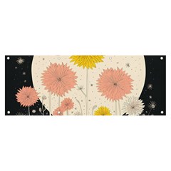 Space Flowers Universe Galaxy Banner And Sign 8  X 3 