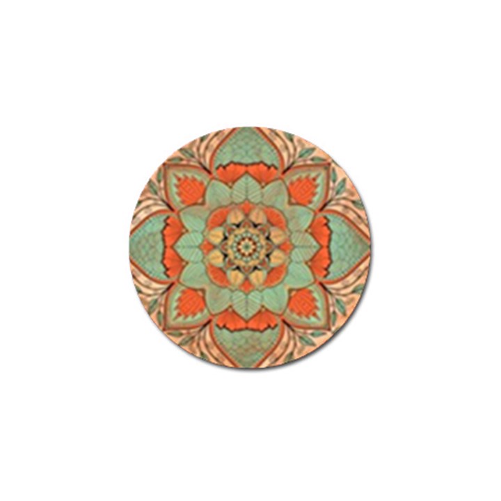 Mandala Floral Decorative Flower Golf Ball Marker