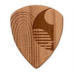 Line Forms Art Drawing Background Wood Guitar Pick (Set of 10) Front