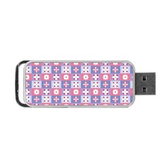 Flower Art Pattern Geometric Portable Usb Flash (two Sides) by Maspions