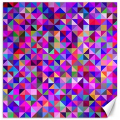 Floor Colorful Triangle Canvas 16  X 16  by Maspions