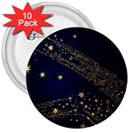 Starsstar Glitter 3  Buttons (10 pack) 