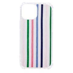 Stripes Pattern Abstract Retro Vintage Iphone 13 Mini Tpu Uv Print Case by Maspions