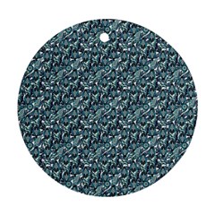 Blue Paisley Ornament (round) by DinkovaArt