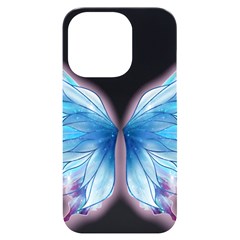 Butterfly-drawing-art-fairytale  Iphone 14 Pro Black Uv Print Case by saad11