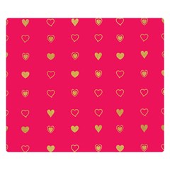 Illustrations Heart Pattern Design Premium Plush Fleece Blanket (small) by Maspions
