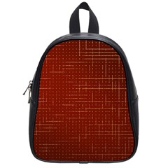Grid Background Pattern Wallpaper School Bag (small) by Maspions
