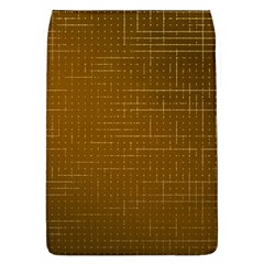 Anstract Gold Golden Grid Background Pattern Wallpaper Removable Flap Cover (l)