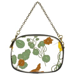 Nasturtium Flower Plant Leaves Chain Purse (two Sides) by Maspions