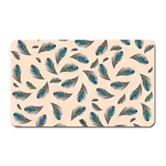 Background Palm Leaves Pattern Magnet (rectangular) by Maspions