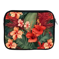 Tropical Flower Bloom Apple Ipad 2/3/4 Zipper Cases by Maspions