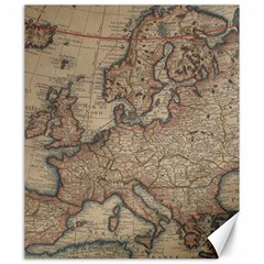 Old Vintage Classic Map Of Europe Canvas 20  X 24  by Paksenen