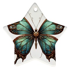 Mechanical Butterfly Star Ornament (two Sides) by CKArtCreations