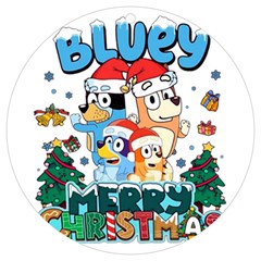 Bluey Birthday Uv Print Acrylic Ornament Round by avitendut