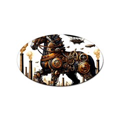 Steampunk Horse Punch 1 Sticker (oval) by CKArtCreations
