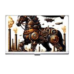 Steampunk Horse Punch 1 Business Card Holder by CKArtCreations