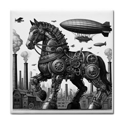 Steampunk Horse  Tile Coaster by CKArtCreations