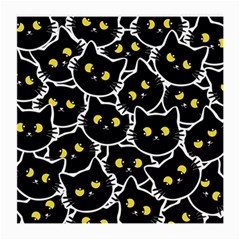 Cat Pattern Pet Drawing Eyes Medium Glasses Cloth (2 Sides) by Maspions