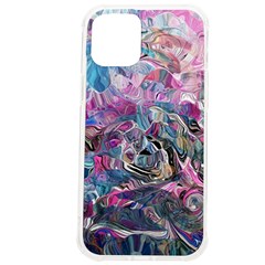 Pink Swirls Flow Iphone 12 Pro Max Tpu Uv Print Case by kaleidomarblingart