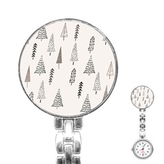 Christmas Tree Trees Nature Stainless Steel Nurses Watch by Maspions