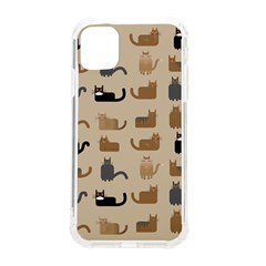 Cat Pattern Texture Animal Iphone 11 Tpu Uv Print Case by Maspions