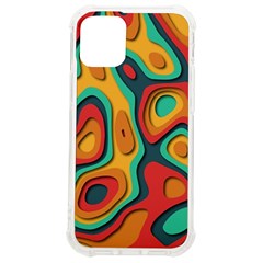 Paper Cut Abstract Pattern Iphone 12 Mini Tpu Uv Print Case	 by Maspions