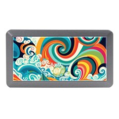 Waves Ocean Sea Abstract Whimsical Memory Card Reader (mini) by Maspions