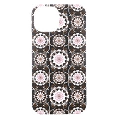Pattern Texture Design Decorative Iphone 15 Black Uv Print Pc Hardshell Case