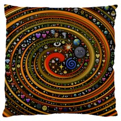 Swirl Vortex Emoji Cyclone Motion Art 16  Baby Flannel Cushion Case (two Sides) by Paksenen