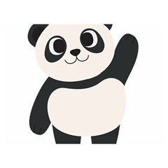 Hello Panda  Premium Plush Fleece Blanket (extra Small) by MyNewStor