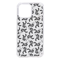 Erotic Pants Motif Black And White Graphic Pattern Black Backgrond Iphone 14 Pro Max Tpu Uv Print Case by dflcprintsclothing