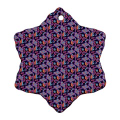 Trippy Cool Pattern Ornament (snowflake)